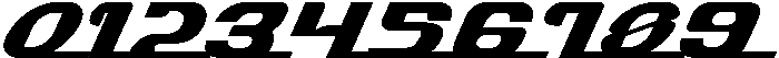 Turbo Strike Slant otf (400) Font OTHER CHARS