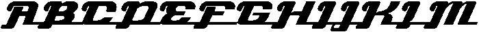 Turbo Strike Slant otf (400) Font UPPERCASE