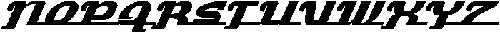 Turbo Strike Slant otf (400) Font UPPERCASE