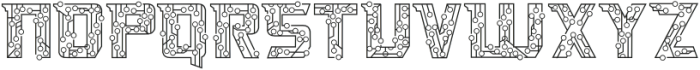 Turbo Type One otf (400) Font UPPERCASE