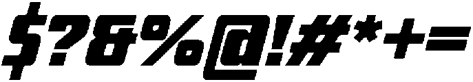 Turbohaus Italic otf (400) Font OTHER CHARS