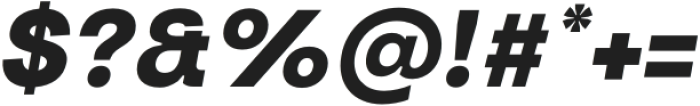 Turnkey Extra Bold Italic otf (700) Font OTHER CHARS