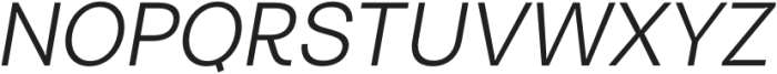 Turnkey Light Italic otf (300) Font UPPERCASE