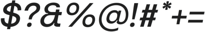 Turnkey Medium Italic otf (500) Font OTHER CHARS