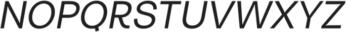 Turnkey Regular Italic otf (400) Font UPPERCASE