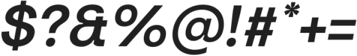 Turnkey Semi Bold Italic otf (600) Font OTHER CHARS