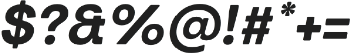 Turnkey Soft Bold Italic otf (700) Font OTHER CHARS