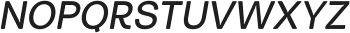 Turnkey Soft Medium Italic otf (500) Font UPPERCASE