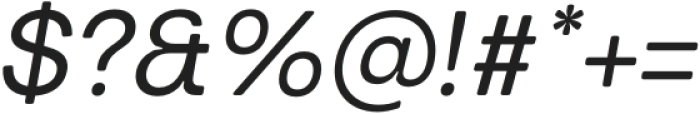 Turnkey Soft Regular Italic otf (400) Font OTHER CHARS