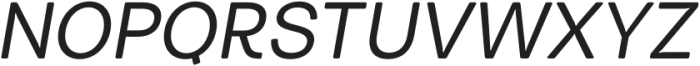 Turnkey Soft Regular Italic otf (400) Font UPPERCASE