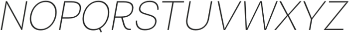 Turnkey Thin Italic otf (100) Font UPPERCASE