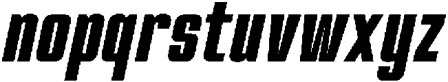 Tuslav Italic otf (400) Font LOWERCASE