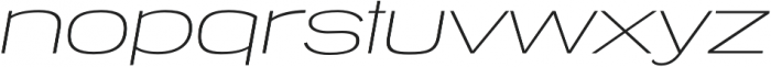 Tussilago ExtraLight Italic otf (200) Font LOWERCASE