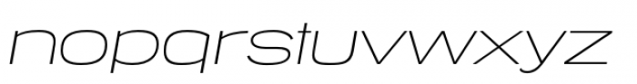 Tussilago Extra Light Italic Font LOWERCASE