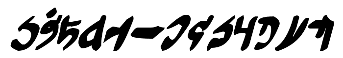 Tuigan Bold Italic Font LOWERCASE