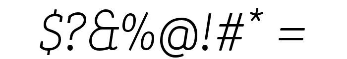 Tulia-Italic Font OTHER CHARS