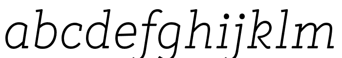 Tulia-Italic Font LOWERCASE