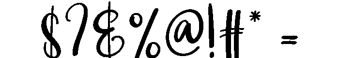 Tumbler Font OTHER CHARS