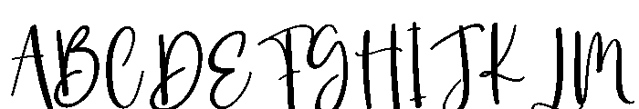 Tumbler Font UPPERCASE