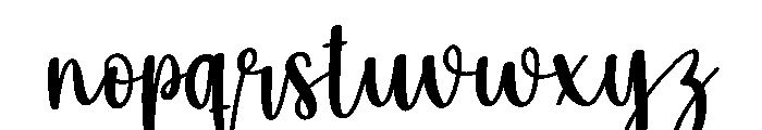 Tumbler Font LOWERCASE