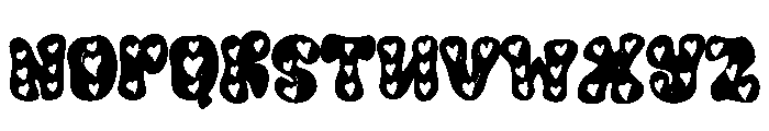 Tums Loving Font UPPERCASE