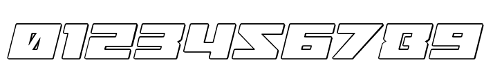Turbo Charge Outline Italic Font OTHER CHARS