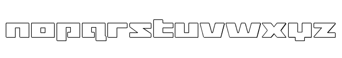 Turbo Charge Outline Font LOWERCASE