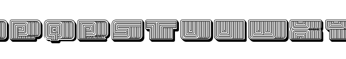 Turkish 3D Regular Font LOWERCASE