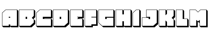 Turtle Mode 3D Font UPPERCASE