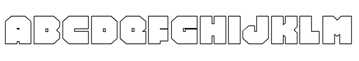 Turtle Mode Outline Font LOWERCASE