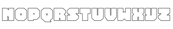 Turtle Mode Outline Font LOWERCASE