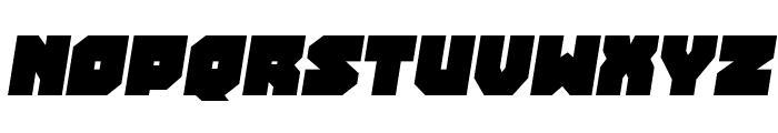 Turtle Mode Semi-Italic Font UPPERCASE