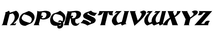 Tutbury Bold Italic Font UPPERCASE