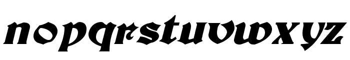 Tutbury Bold Italic Font LOWERCASE