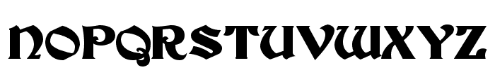 Tutbury Bold Font UPPERCASE