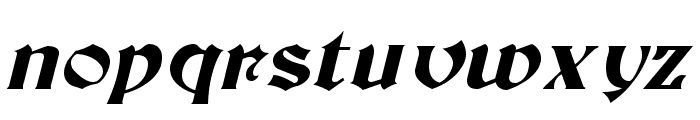 Tutbury Italic Font LOWERCASE