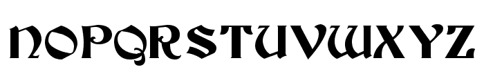 Tutbury Font UPPERCASE