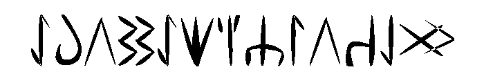 Tuzluca TDD Font UPPERCASE