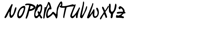Turandot Handwriting Regular Font UPPERCASE