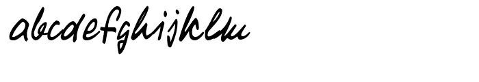Turandot Handwriting Regular Font LOWERCASE