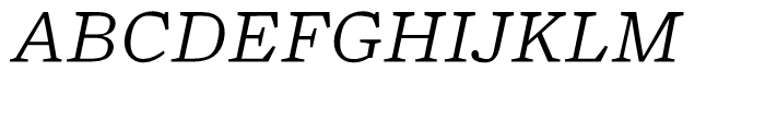 Turnip Light Italic Font UPPERCASE