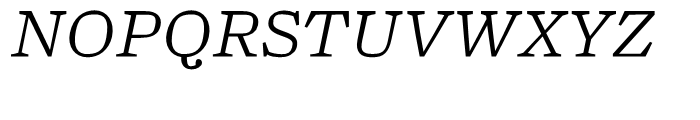 Turnip Light Italic Font UPPERCASE