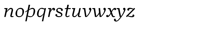Turnip Light Italic Font LOWERCASE