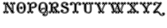 Tuskcandy Inline Font UPPERCASE