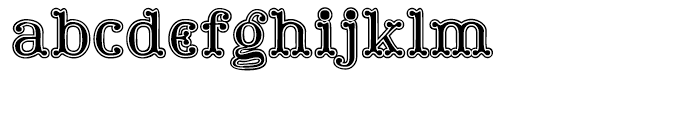 Tuskcandy Inline Font LOWERCASE