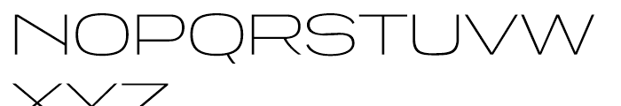 Tussilago ExtraLight Font UPPERCASE