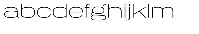 Tussilago ExtraLight Font LOWERCASE