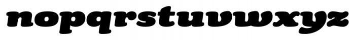 Tubby BookItalic Font LOWERCASE
