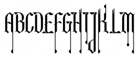 Tudor Perpendicular Regular Font UPPERCASE