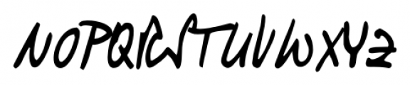 Turandot Handwriting Regular Font UPPERCASE